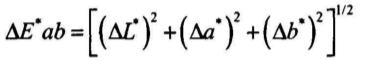 △Eab總色差計算公式