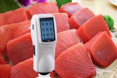 色差儀檢定金槍魚魚肉顏色
